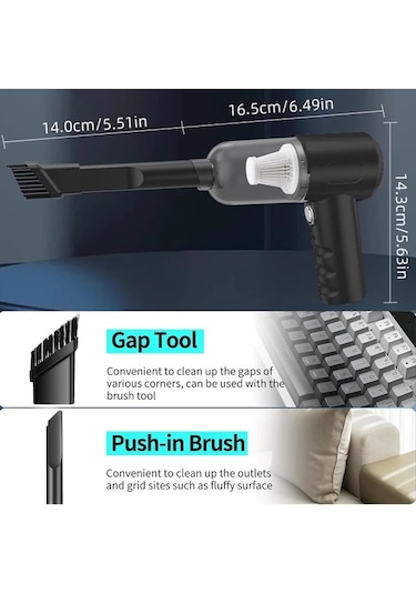 Willowhaven Kablosuz Islak Kuru El Süpürgesi Yüksek Güçlü Motor Pil İki Filtre Ev Araç