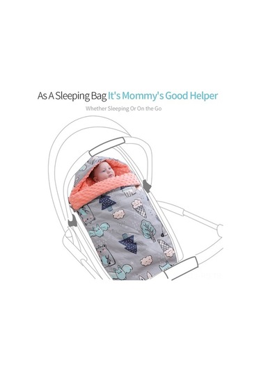 Diğer Reedark Yumuşak Pamuklu Bebek Uyku Tulumu - Kapüşonlu, Yenidoğan İçin Sıcak Ve Rahat Turuncu Turuncu