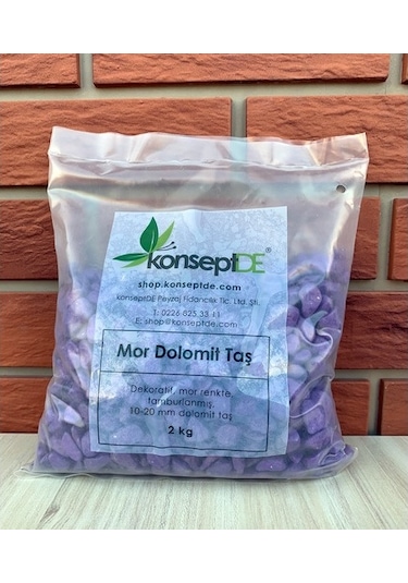 Renkli Dolomit Taş Mor 2Kg