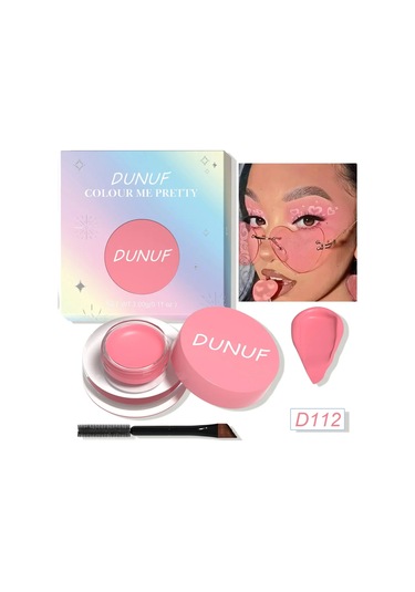 Su Geçirmez Ve Dayanıklı Mat Göz Farı Eyeliner Krem 12 Renkli Kaş Boyası Krem 112 C01