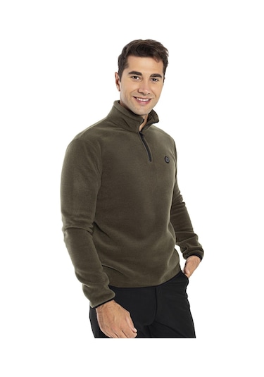 Crozwise Yarım Fermuarlı Erkek Polar Sweatshırt 001