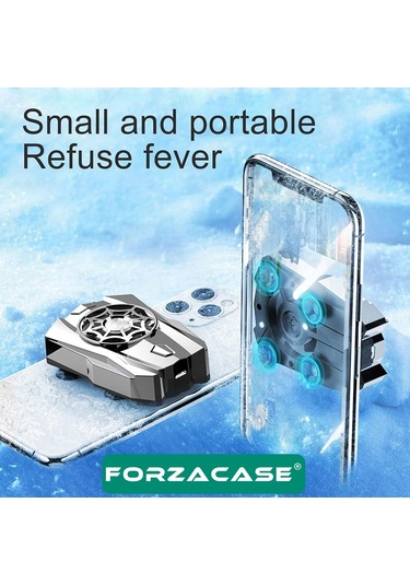 Forzacase Zte Nubia Red Magic 7-7 Pro Uyumlu 5000 Rpm Kablolu Isı Önleyici Soğutucu Fan Cooler - Fc559