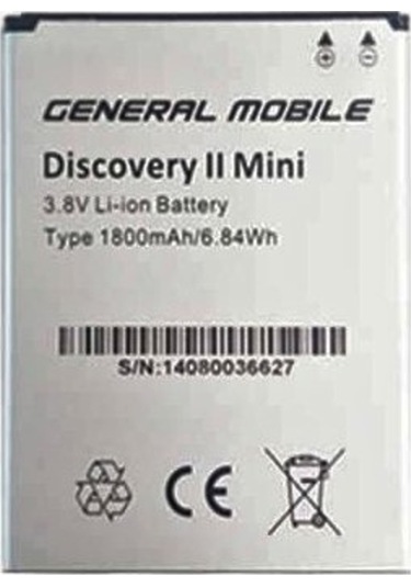 General Mobile Discovery 2 Mini Batarya Pil 1800 mAh