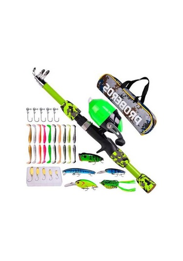 Pazly 1.2m Çocuk Olta Kamışı Ultra Hafif + Olt Seti + Yemler + Tackle Çantası