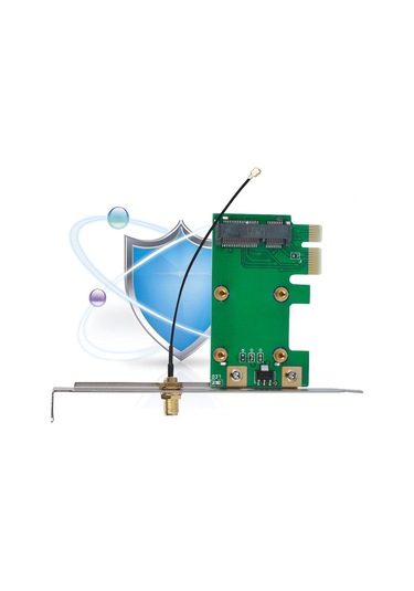 Yuntech01 Mini Pcı-e'den Pcı-e'ye Dönüştürücü Kart - 12.2cm Tam Yükseklik Panel, Anten Tesisatı, 3.3v/5v Desteği, Sürücü Gerektirmez