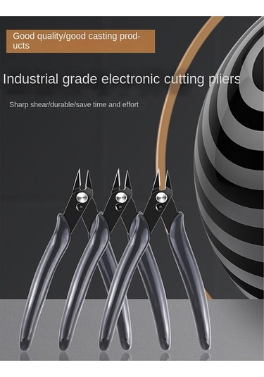 Xurunkeji 170 Pense Elektronik Kesme Pensesi Eğik Uçlu Pense