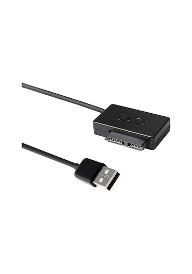 Geeroyoo Dizüstü Bilgisayar Sata Optik Sürücü Kablosu, Msata'dan Usb2.0'a Dönüştürücü, 7+6pin, 480mb/s Hız, Plug & Play, Siyah