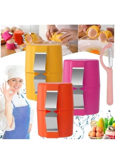 Ulzyvf Yumurta Yumurta Yumurta Sarı Sarı Pişirme Mutfak Mutfak Kabuk Kabuğu Ev Çırpıcı Ayırıcı Araçları Aracı Aksesuarları Açacağı Xf Sarı