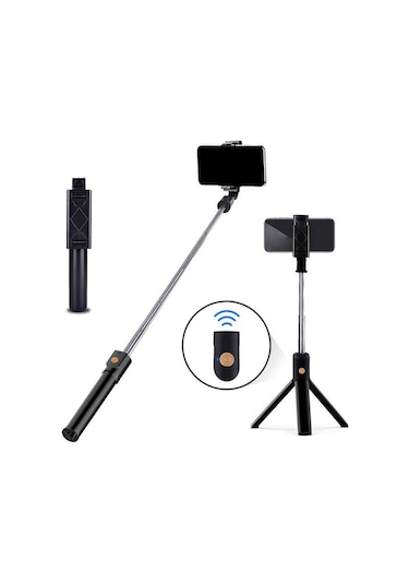 Reedark K07 Taşınabilir Tripodlu Selfie Çubuğu - 270 Dönebilen, Uzaktan Kumandalı, Geniş Açılı Çekim