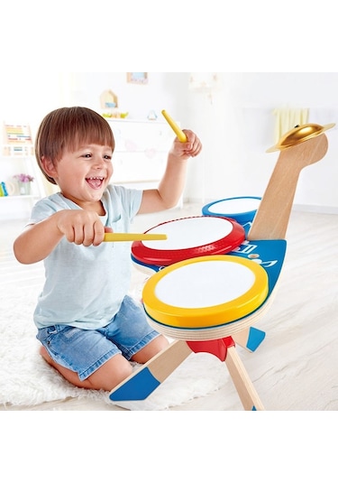 Hape Drum And Cymbal Oyuncak Davul Seti