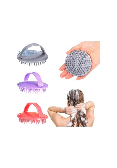 Mor Parmak Toka Tasarım Yuvarlak Fırça İğne Şampuan Fırça Saç Kökü Kaşıntı Saç Derisi Masaj Tarak Saç Malzemeleri