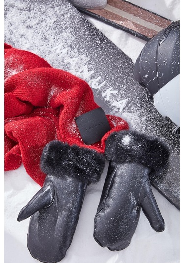 Manuka Cozy Yumuşak Dokulu Atkı Kırmızı