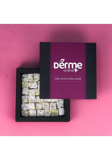 DermeOnline Lokum Çifte Kavrulmuş Hindistan Cevizli Duble Fıstık 260 G