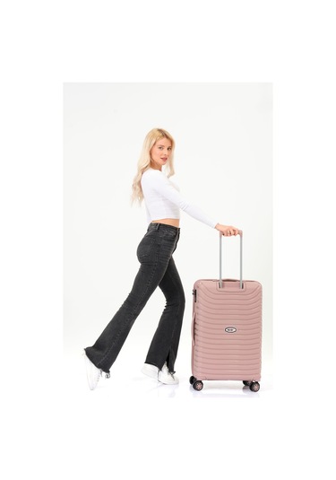 Keo-plus Pudra Orta Boy Silikon Kırılmaz Pp Valiz Siyah