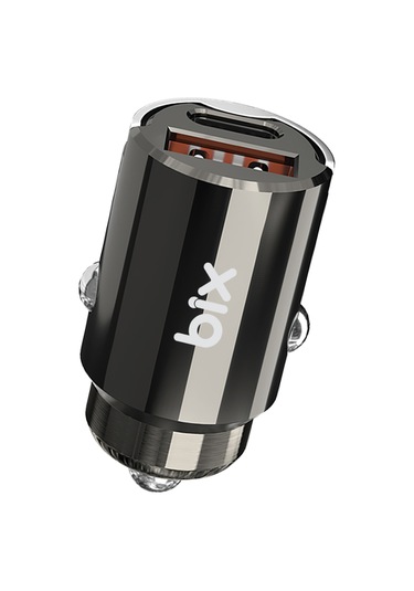 Bix Bxccp45w 45w Type-c Usb-a Çift Çıkışlı Metal Araç Şarj Cihazı