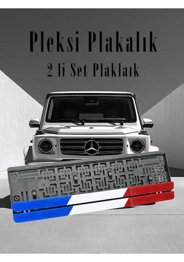 Fransa Bayraklı Plakalık Pleksi