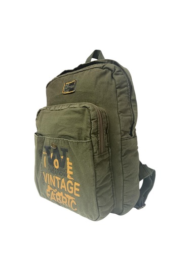 Kaliteli Vintage Salaş Disayn Günlük Gezi Spor Sırt Çantası Matanza Bag 30x42cm Haki