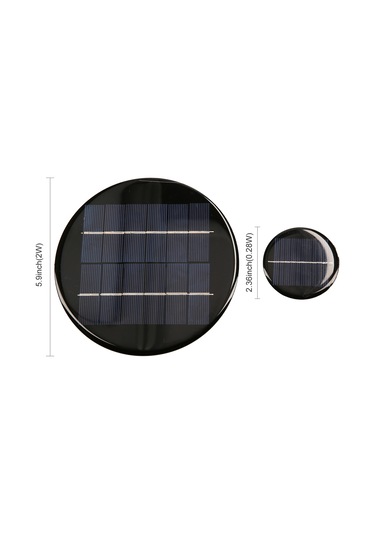 Yifomall Taşınabilir 6v 330ma Güneş Paneli - Dıy Oyuncak, Fan Ve Bahçe Pompası İçin Su Geçirmez Polikristal Güneş Enerjisi Modülü