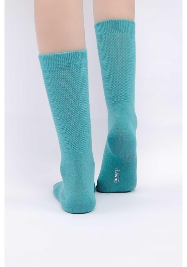 Mısırlı Kadın %10 Gümüş Madeni İçerikli Mavi Soket Çorap M 78000 M Mavi