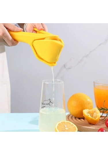 Yeşil 1pc Limon Sıkma Makinesi Kolay Sıkılabilir Manuel Limon Sıkma Makinesi Depolama Alanından Tasarruf Etmek İçin Katlanabilir Ve Düz Narenciye Suyu