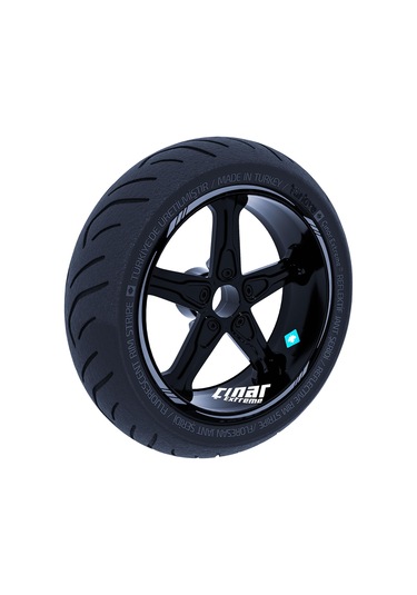 Taş Grisi 4 Parçalı Keskin Jant Şeridi Sticker Çınar Extreme