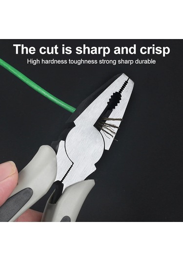 Skycity 6" Elektrikçi Uçlu Pense - Anti Kayma Kollu, Tel Kesme, Soyma Ve Sikma İşlevi - Krom Vanadyum Çelik