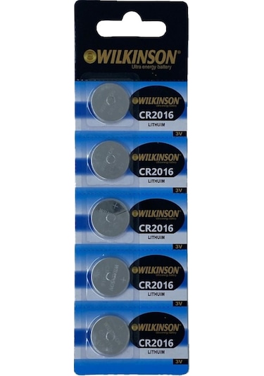 Wilkinson CR2016 3 V Lityum Pil 5'li