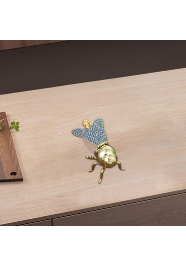 Trendooze Arı Şekilli Bal Süsü Baharat Kavanozu Mavi Renk Mavi