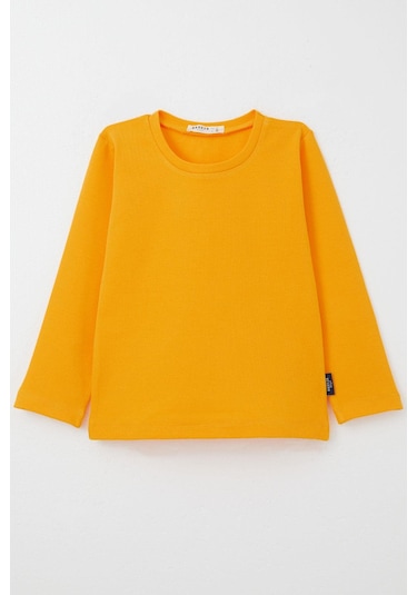 Breeze Erkek Bebek Uzun Kollu Tişört Basic 9 Ay-3 Yaş, Hardal Sarı Hardal Sarı