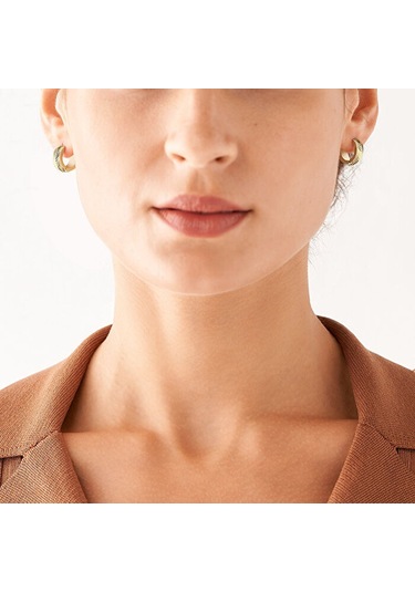 Fossil Jf04116-710 Kadın Küpe Altın