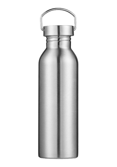 Suntek Paslanmaz Çelik Spor Su Şişesi Bisiklet Yürüyüş 750 ML Gri