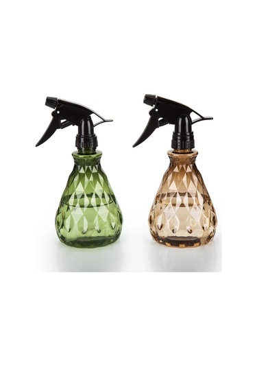 Willowhaven Yeşil + Altın 2 Adet 500ml Şık Geometrik Sprey Şişe, Ayarlanabilir Bahçe Sulama Aparatı