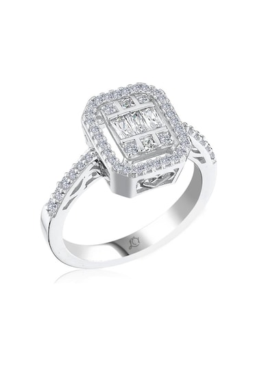 Effective Diamond Avangarde Baget Tektaş Gümüş Yüzük