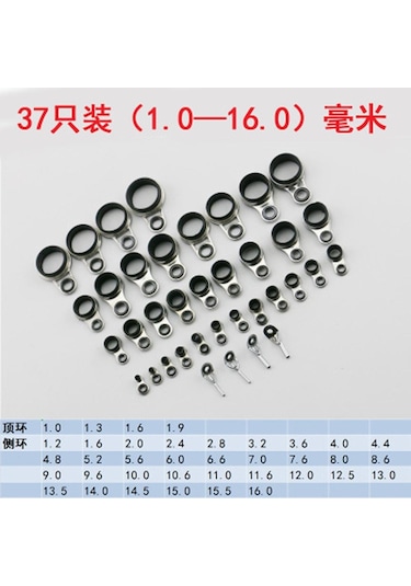 Suntek 37 Adet Teleskopik Olta Rehberleri Üst Halka Set Çubuk