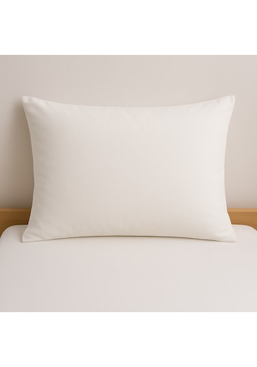 İçi Silikon Elyaf Dolgulu Yetişkin Yastığı 50x70 1 Adet Beyaz