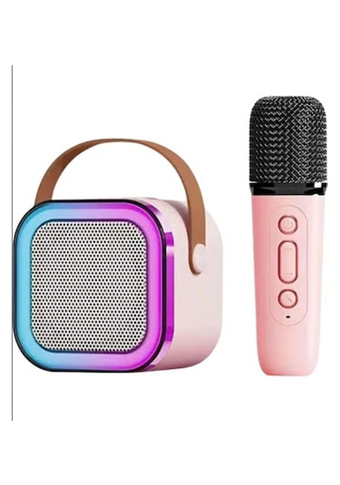 Vothoon KN-14 Kablosuz Mikrofonlu RGB Karaoke Bluetooth Hoparlör