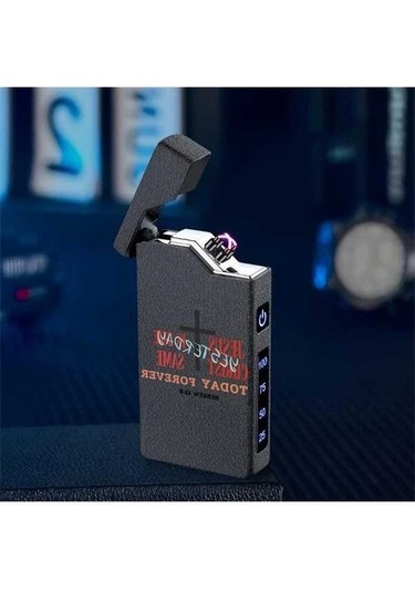 Trendooze Gaojunshop01 Usb-c Şarjlı Rüzg. Geçirmez Çakmak, 2. Adet Siyah Siyah