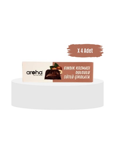 Fındık Kreması Dolgulu Sütlü Çikolata - 38 G X 4 Adet