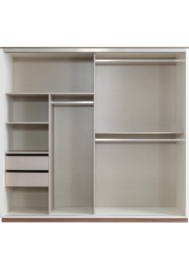 Efsane Sürgülü Aynalı Elbise Dolabı Gardırop 230x60x214