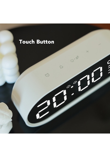 Dofolink Dijital Ayna Saat - Sicaklık Ve Nem Ölçer, Sürekli Işık Ayarı, Usb İle Beslenir Pil Dahil Değil