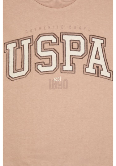 U.s. Polo Assn. Kız Çocuk Camel Pijama Takım 50318957-vr015 Camel