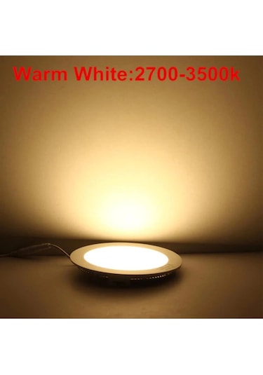 Luster 3w Yuvarlak Led Panel Spot 3500k