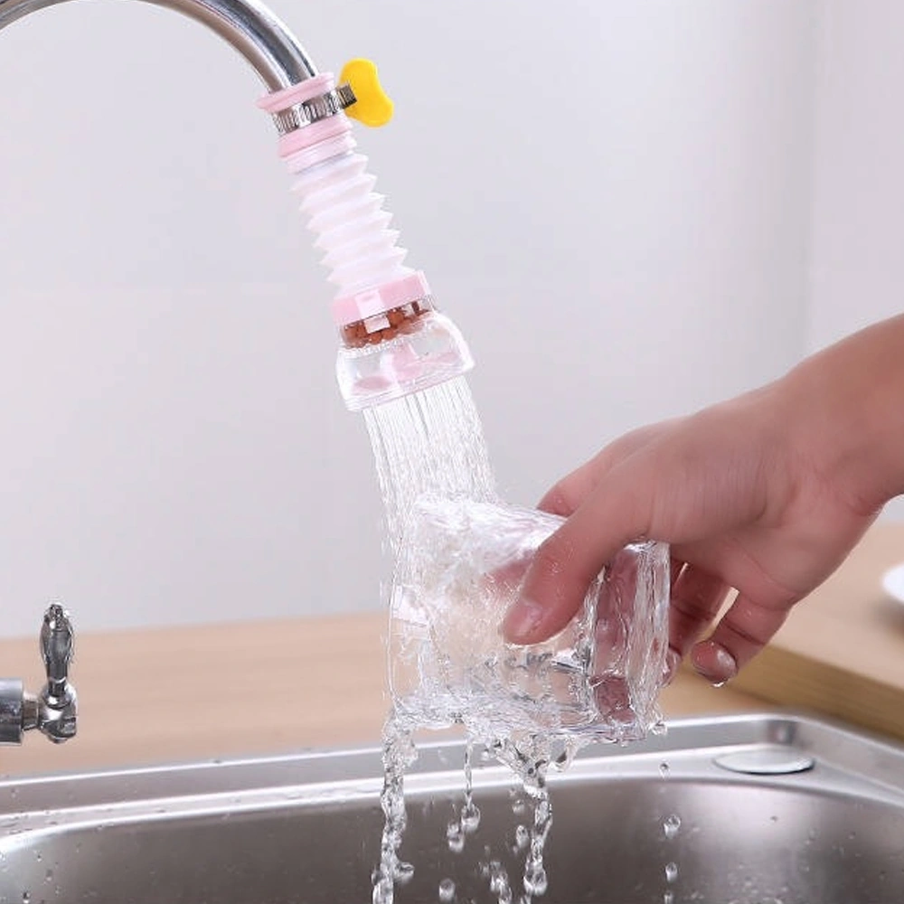 Padalink Mutfak Musluk Uzatma Aleti 360 Döner Anti-splash Filtreli Su Tasarrufu Cihazı 4. Nesil Mefit Su İçeriği Mavi Renkli Mavi