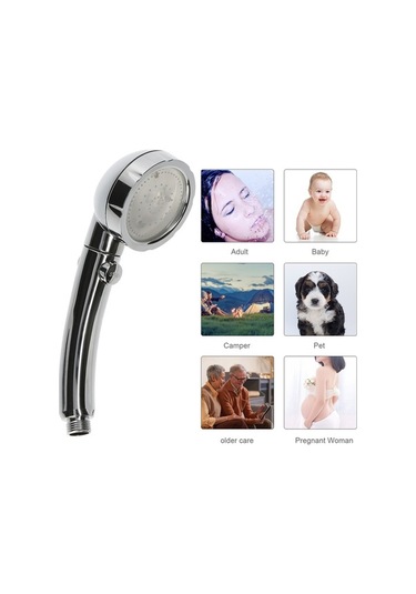 Pazly Led Duş Başlığı On/off Duraklatma Anahtarlı 3 Renk Flaş Işık Otomatik Değişen Su Tasarruflu Yüksek Basınçlı G1/2 Diğer
