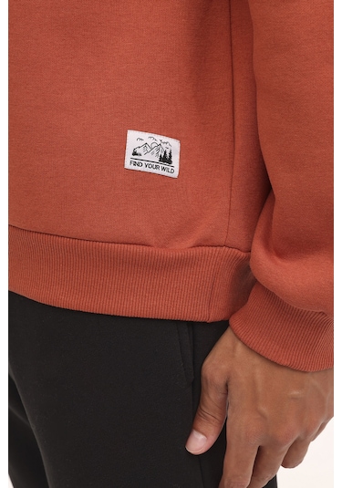 Kinetix Ml Fıre 16otd103 4pr Kiremit Erkek Sweatshirt Kırmızı