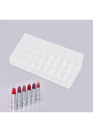 Suntek Akrilik Kozmetik Saklama Kutusu Şişeler Için 36-ızgara Şeffaf
