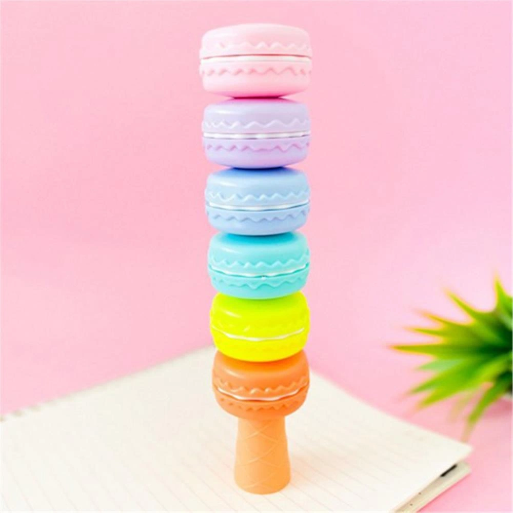 Makaron Tasarımlı 5'li, Fosforlu Kalem Çok Renkli