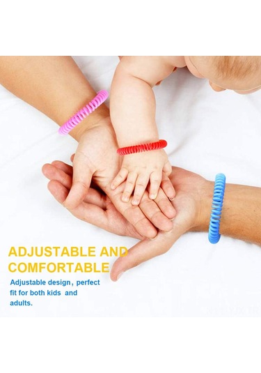 Geekyou Eva Materyal Bitkisel Yağlı Enkapsülasyonlu Dış Mekan Koruyucu, 24 Adet Çeşitli Renkler, Ev Ve Dışarı Kullanım Uyumlu Sıska Repeller Bileklik