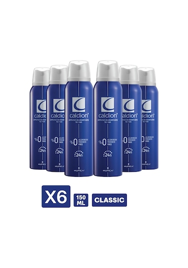 Caldion Classic Erkek Sprey Deodorant 6 x 150 ML