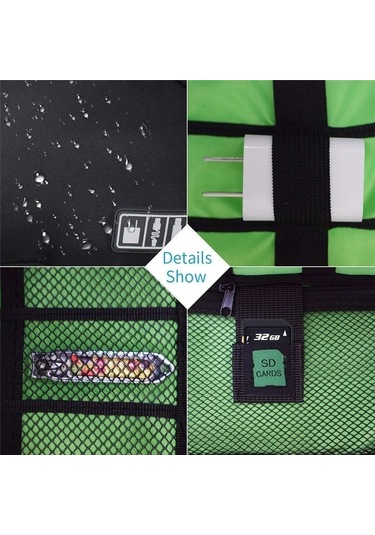 Dinosaurs Seyahat Için Evrensel Kablo Düzenleyici Çanta Ev Eşyaları Depolama Kablo Yönetimi Fare Kulaklık Usb Şarj Kablosu Tutacağı Kablo Yönetimi Altın